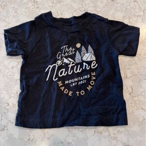 Kids Black T-Shirt 6-12Mos